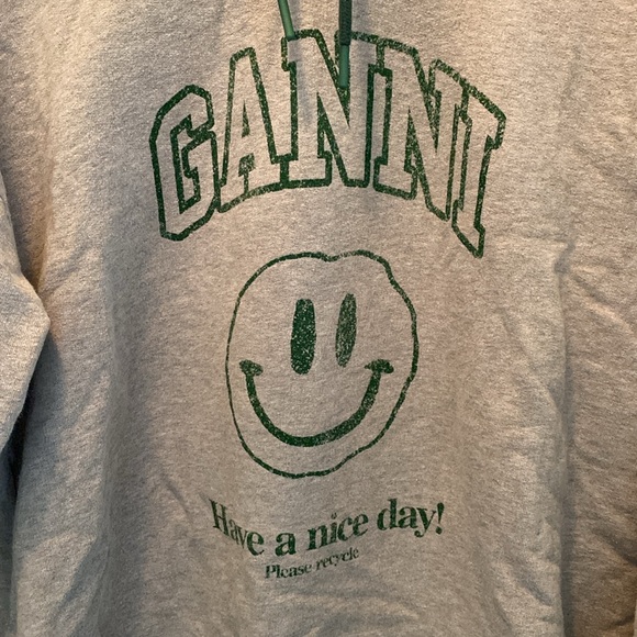 GANNI Smiley Face Logo Hoodie - Picture 3 of 10